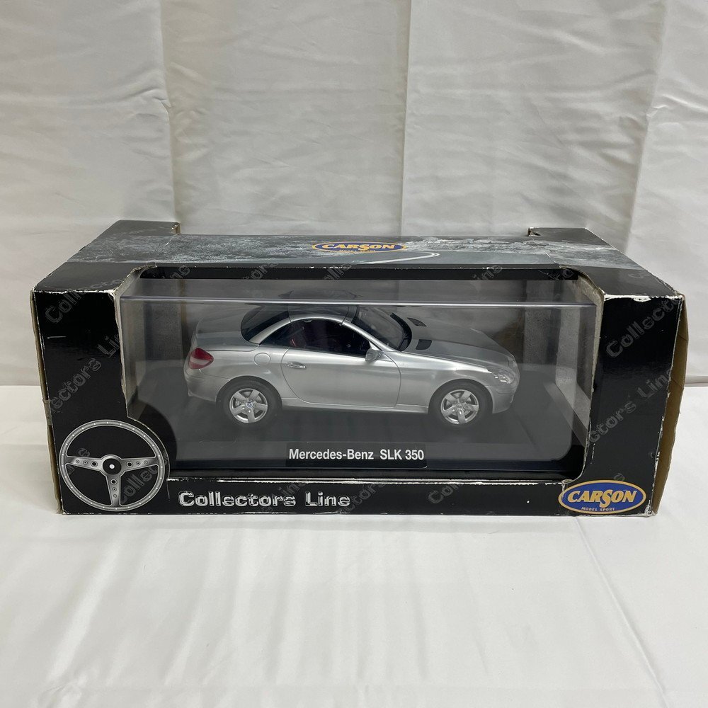 【12PF057】1円スタート CARSON カールソン コレクターズライン Mercedes-Benz メルセデスベンツ SLK350 ケース付き ミニカー 現状品