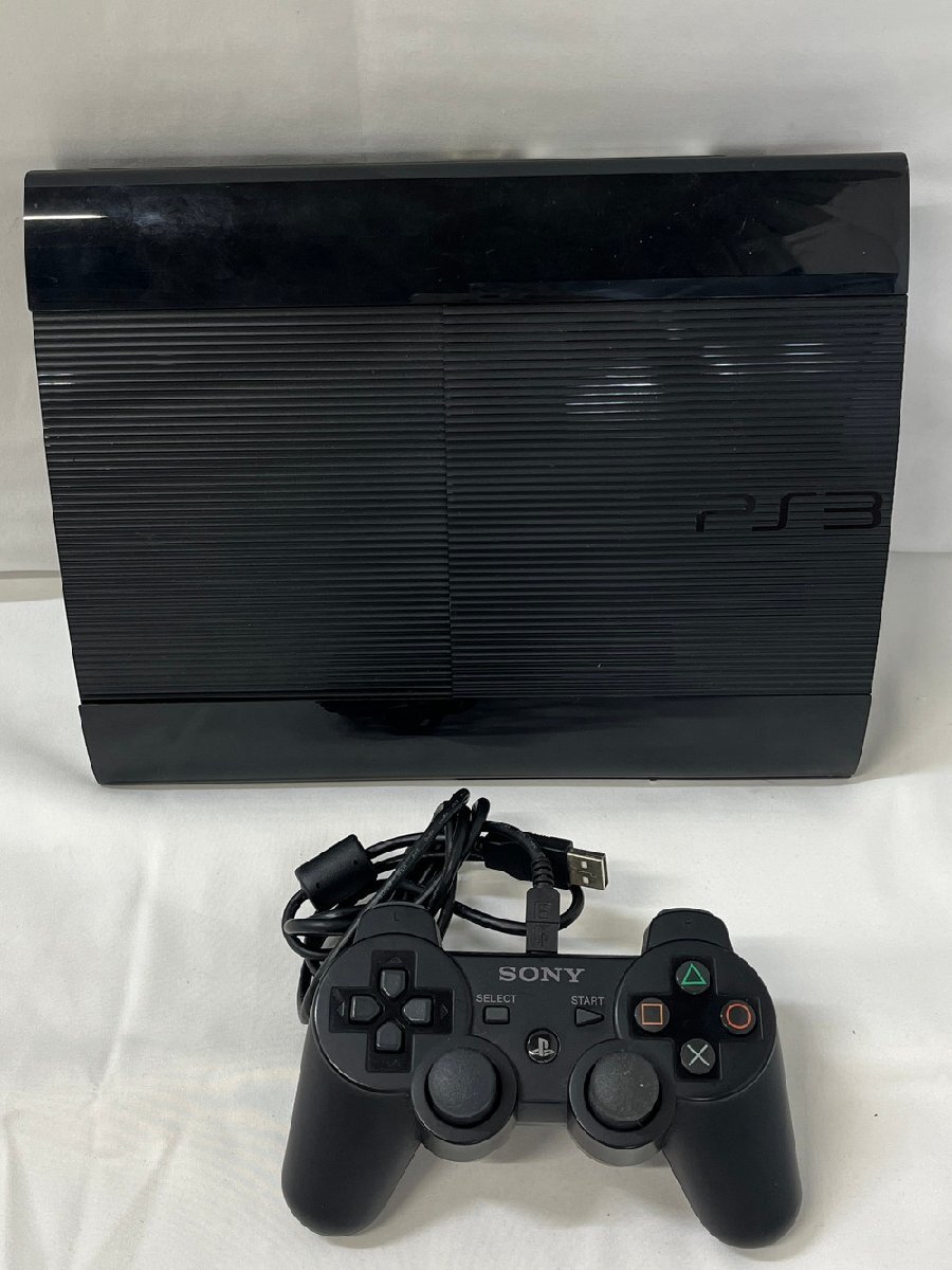 【8PG098】1円スタート SONY ソニー プレイステーション プレステ3 PS3 本体 CECH-4000B ブラック 動作確認済み コントローラー 現状品