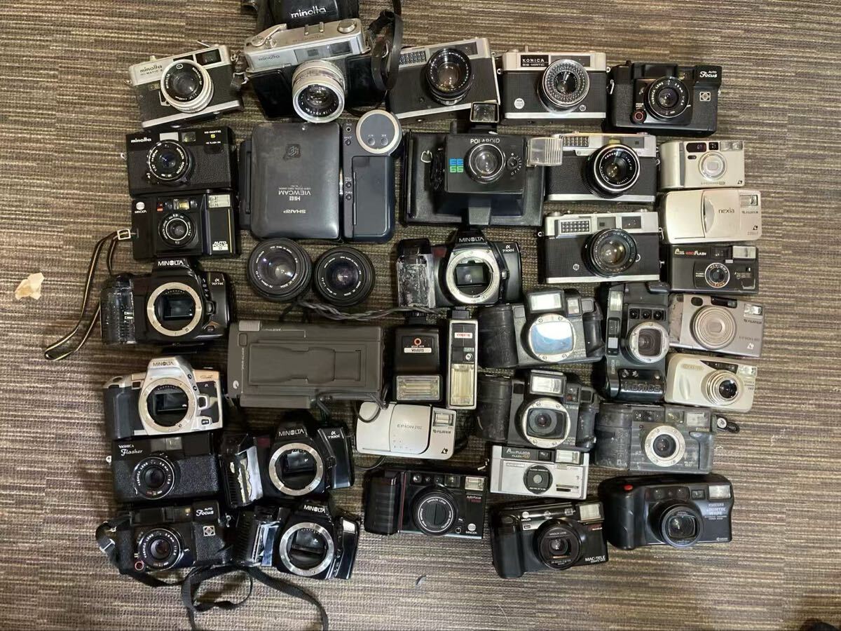 MINOLTA Nikon Canon OLYMPUS PENTAX FUJIFILM フィルムカメラ カメラ レンズ キャノン 38点 Y08