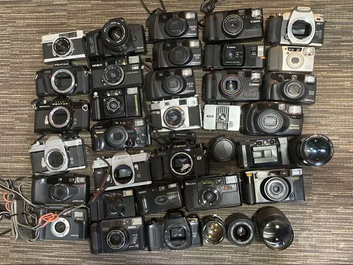 OLYMPUS Canon Nikon PENTAX MINOLTA フィルムカメラ FUJIFILM カメラ レンズ など 36点 Y11