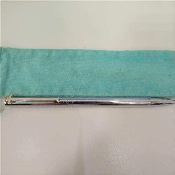 1円 出品 Tiffany＆Co. ティファニー ボールペン T クリップ ブランド ペン ツイスト式 回転式 ステーショナリー 筆記用具 文房具 20574