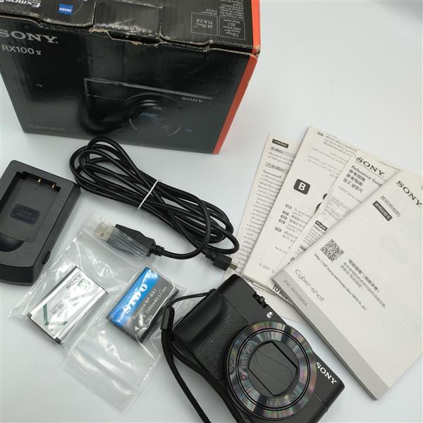 1円 出品 SONY Cyber-shot DSC-RX100M5A コンパクトデジタルカメラ サイバーショット バッテリー付き 箱付き 動作確認済 ブラック 黒 20855