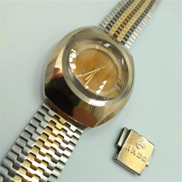 1円 出品 RADO ラドー BALBOA V バルボア アスター 自動巻き 腕時計 ゴールド シルバー 超硬金属 グラデーション メンズ ジャンク 20938