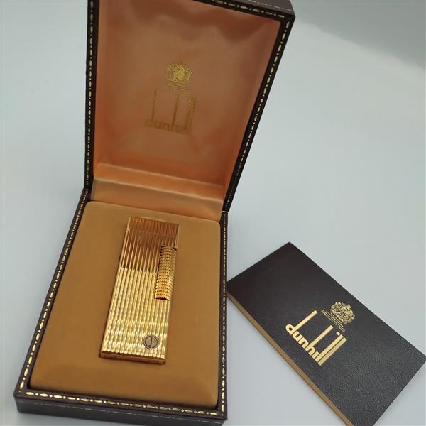 1円 出品 dunhill ダンヒル ライター ローラー式 喫煙具 ガスライター ケース付き ゴールド RL1402 G4331 着火未確認 ブランド 20997