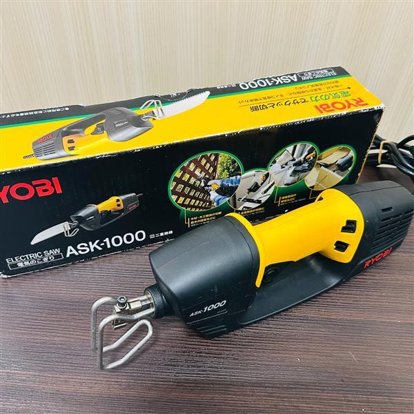 RYOBI リョービ 電気のこぎり ELECTRIC SAW ASK-1000 二重絶縁 電動工具 木工用 DIY 日曜大工 箱付き 付属品あり 1円出品 20846