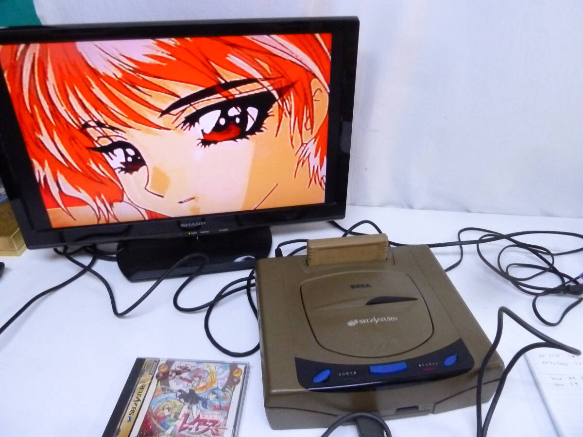 ★SEGA　セガサターン　本体HST-3200＆ソフト1本（レイアース）　動作確認済