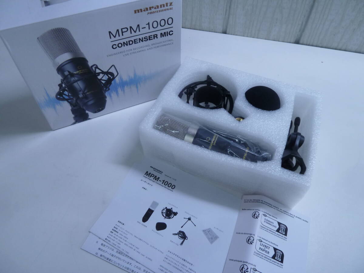 ☆彡美品　marantz　コンデンサーマイク　MPM-1000　マランツ　動作未確認☆彡