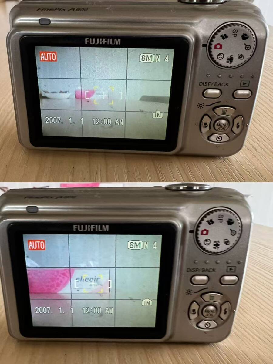 秋田発　FUJIFILM FinePix A800 単三電池使用 コンパクトデジタルカメラ 稼働品 現状品
