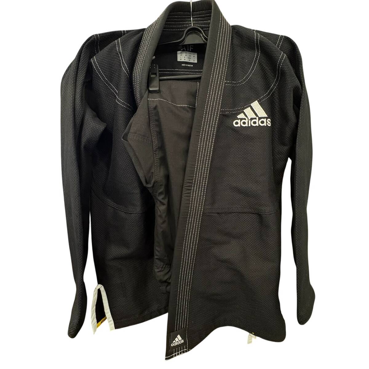 【MH-3283】未使用品 開封済 adidas アディダス 柔術着 柔術衣 上下セット チャレンジ2.0 ブラック JAPAN ブラック A1F JJ35020BK D59380