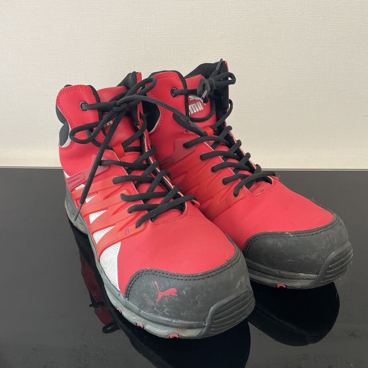 PUMA プーマ 安全靴 ヴェロシティ2.0レッド JSAA規格28cm