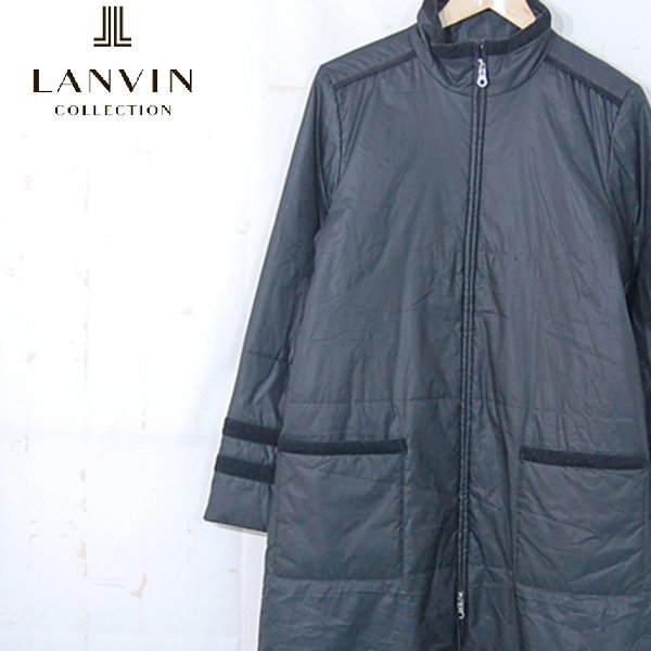 ランバンスポーツ LANVIN SPORT■ジップアップロングコート　中綿　レディース■40■ ※NK6601241