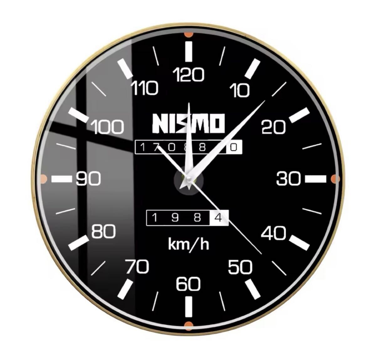 日産 ニッサン NISMO ニスモ 掛け時 時計 直径約31.5ｃｍ ガレージ インテリア 倉庫 検索用→スカイライン GT-R シルビア Z32 Z33 Z34