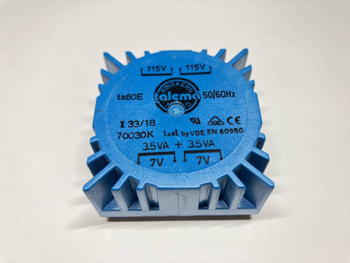 Nuvotem Talema トロイダルトランス 30030K 7VA 7V×2