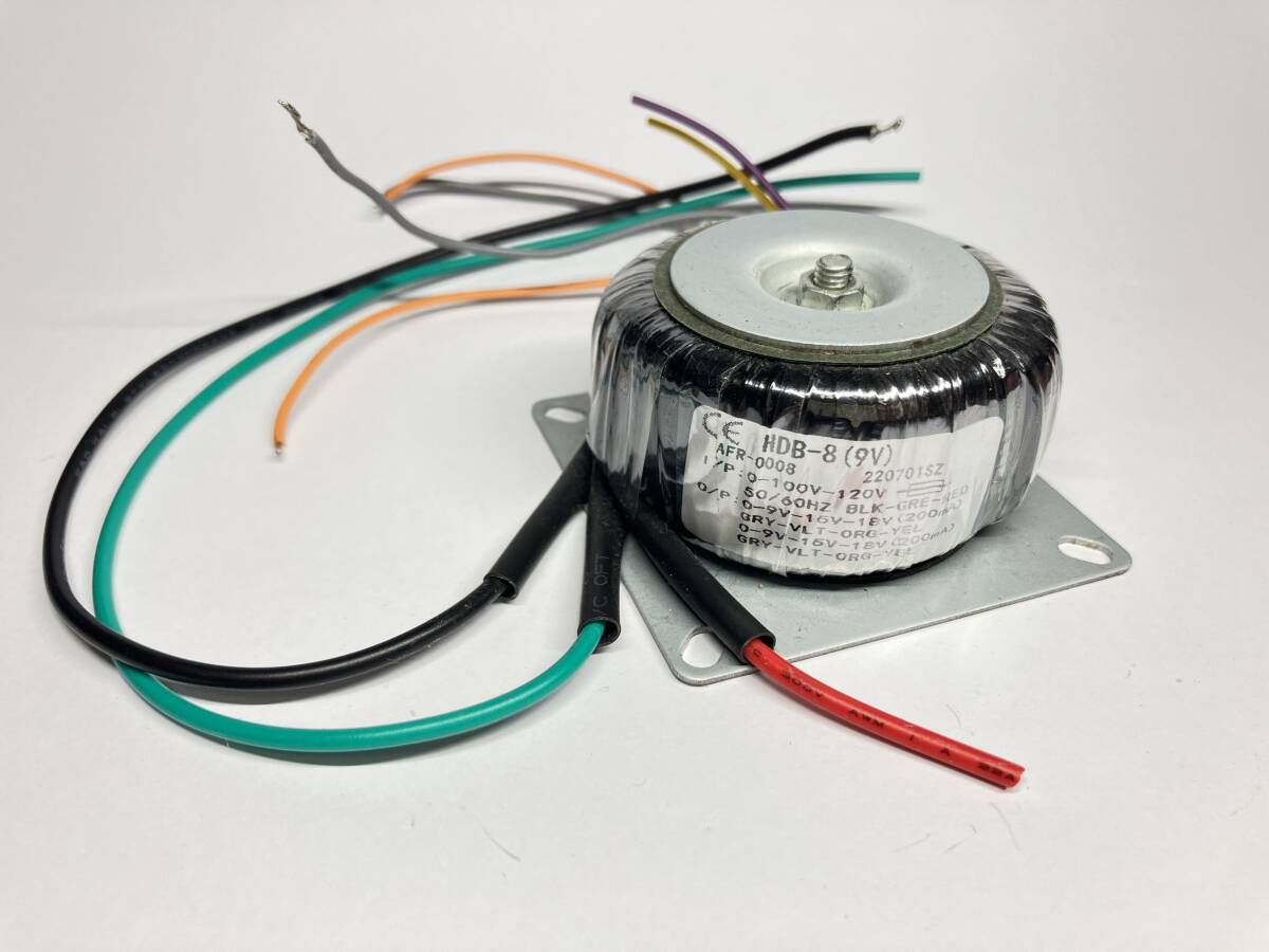共立電子 電源用　トロイダルトランス　HDB-8(9V)　9V-15V-18V