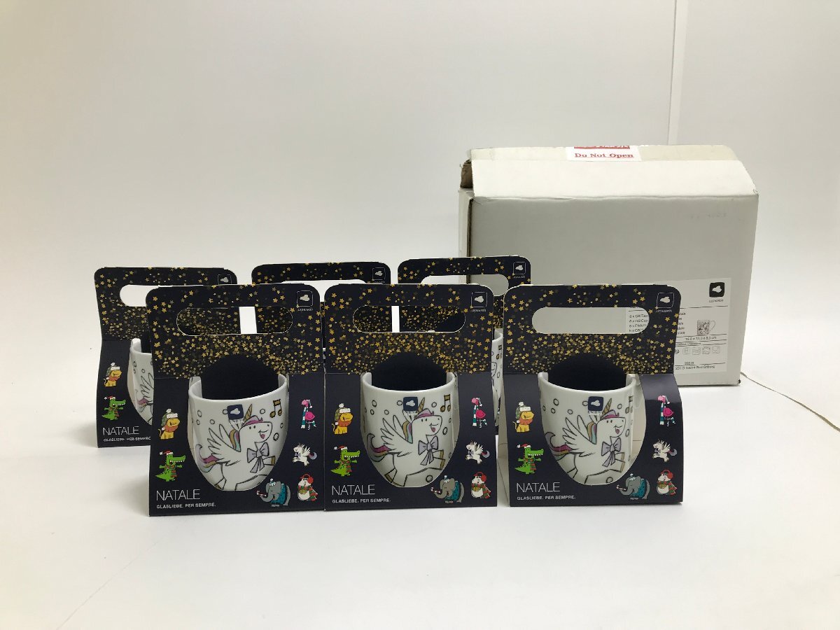 【S8-2-7528】未使用品 LEONARDO レオナルド BAMBINI Natale バンビーニ・ナターレ 024961 子供用マグカップ キッズマグ 6P クリスマス