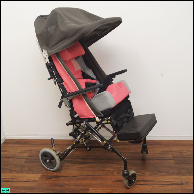 税込◆きさく工房◆バギー RPVⅡ-M 車椅子 日よけ付 子供用 介助 ベビーカー カワムラサイクル エムアイケア m-i-care-1491