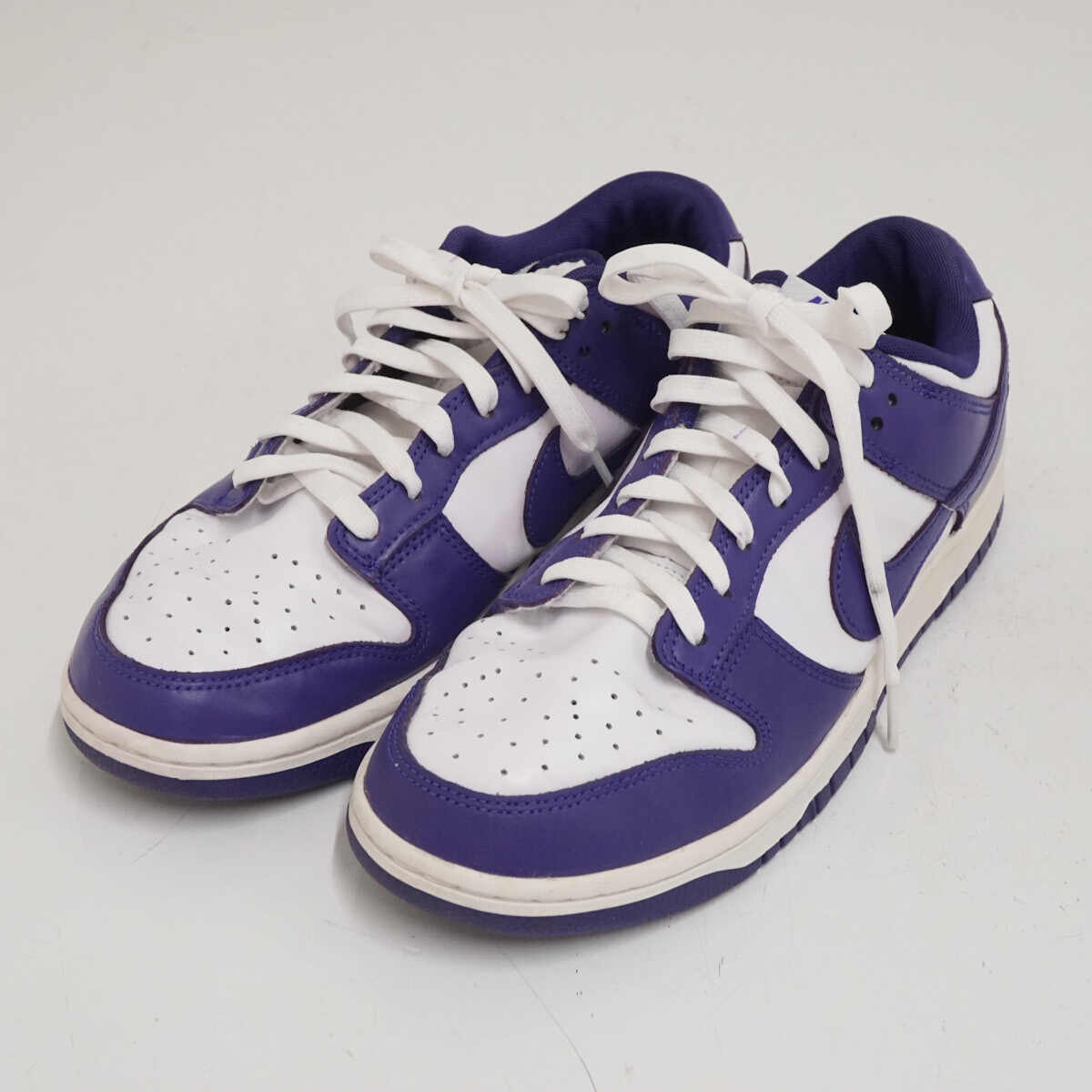 NIKE ナイキ ダンク ロー チャンピオンシップ メンズ スニーカー USED品 コートパープル DD1391-104 28.5cm X9714