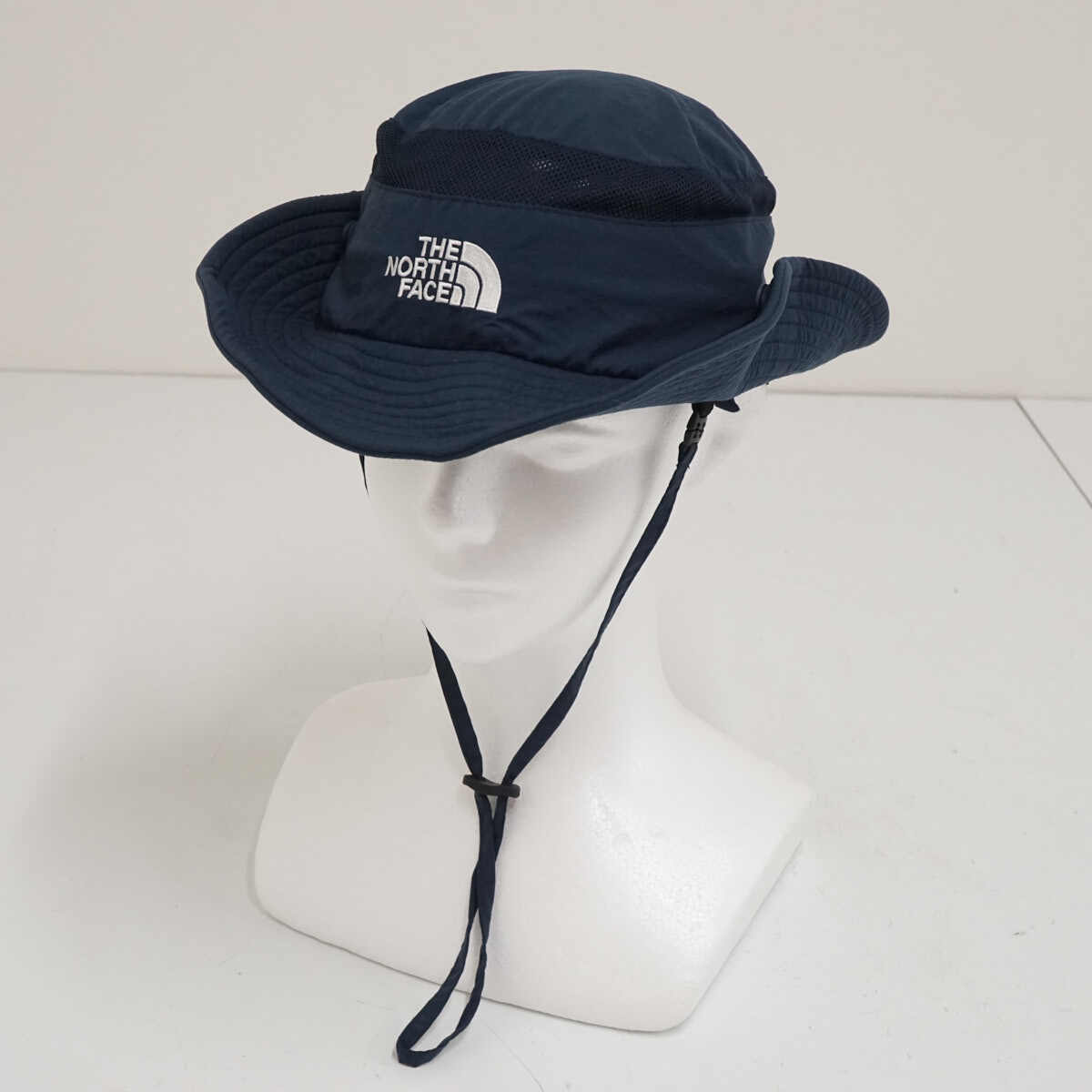 THE NORTH FACE ノースフェイス ジュニア USED美品 サンシールドハット NNJ02007 アーバンネイビー KMサイズ 50-63cm X9718
