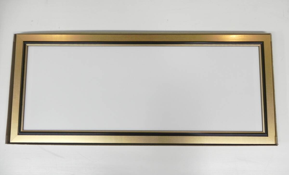 [R315]☆新品★手ぬぐい額 和風 金閣 96.5×41㎝ ①