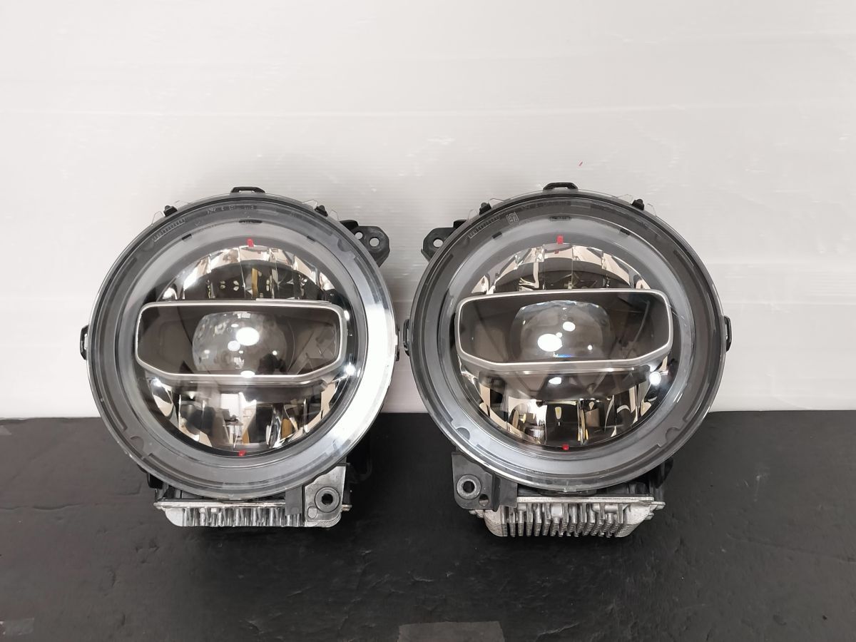 美品破損無 JEEP ジープ JL ラングラー 純正 LED ヘッドライト左右 セット ルビコン サハラ　55112882AE 55112883AE 管261301