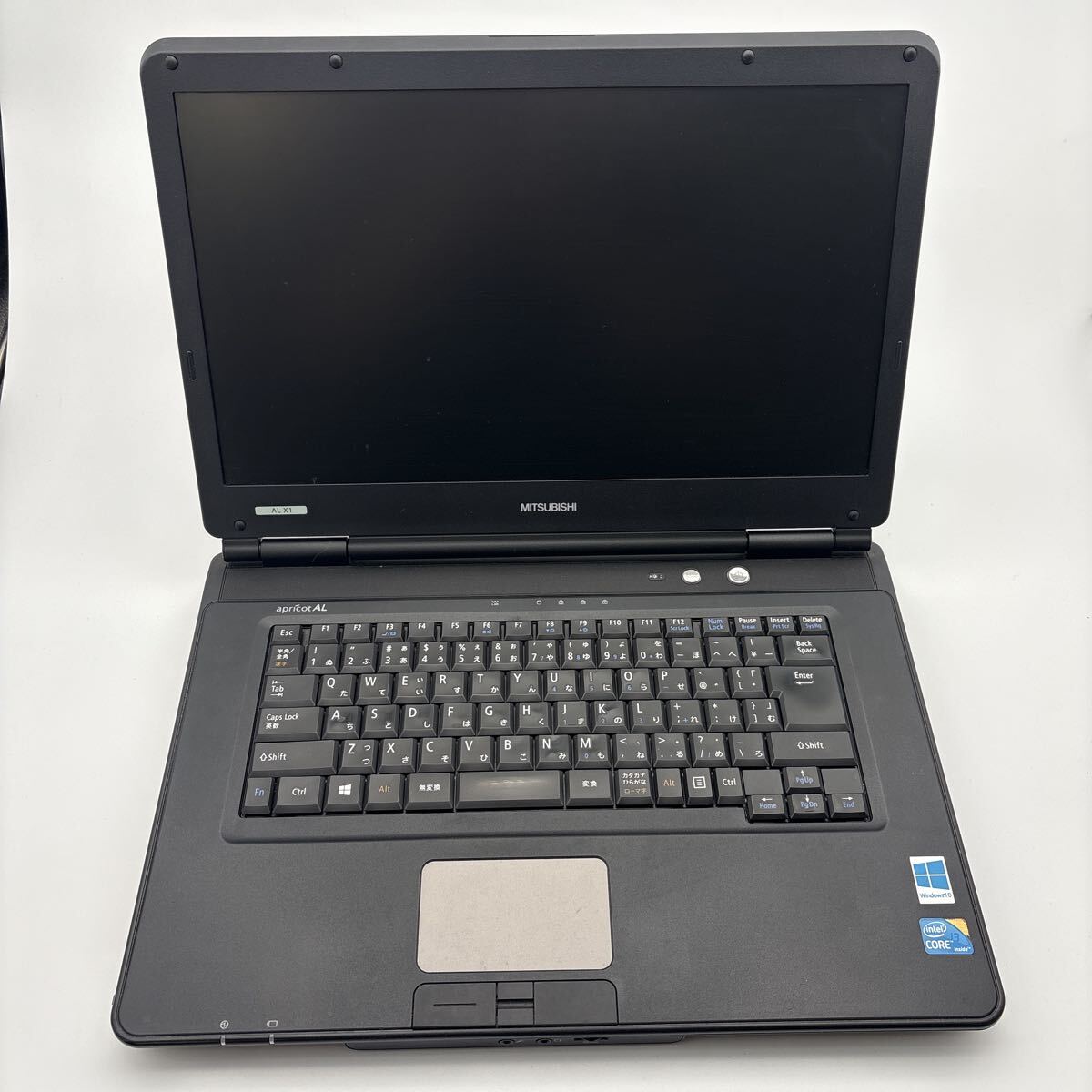 MITHUBISHI AL X1？ AL22GXNCFSKA？ Apricot AL？ Windows7 pro OA？ ブラック ノートパソコン本体 PC パーツ取り ジャンク品 送料無料