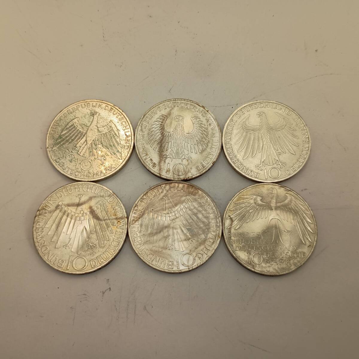 ドイツ ミュンヘン五輪10マルク銀貨 約15.5g 1972年 硬貨 通貨 貨幣 #48121