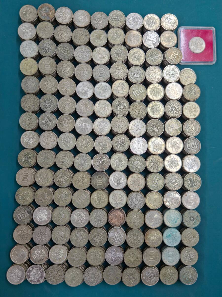 100円 銀貨 1466枚 稲穂 東京オリンピック 鳳凰 古銭 硬貨 貨幣 アンティーク コレクション 銀貨 まとめ #25555