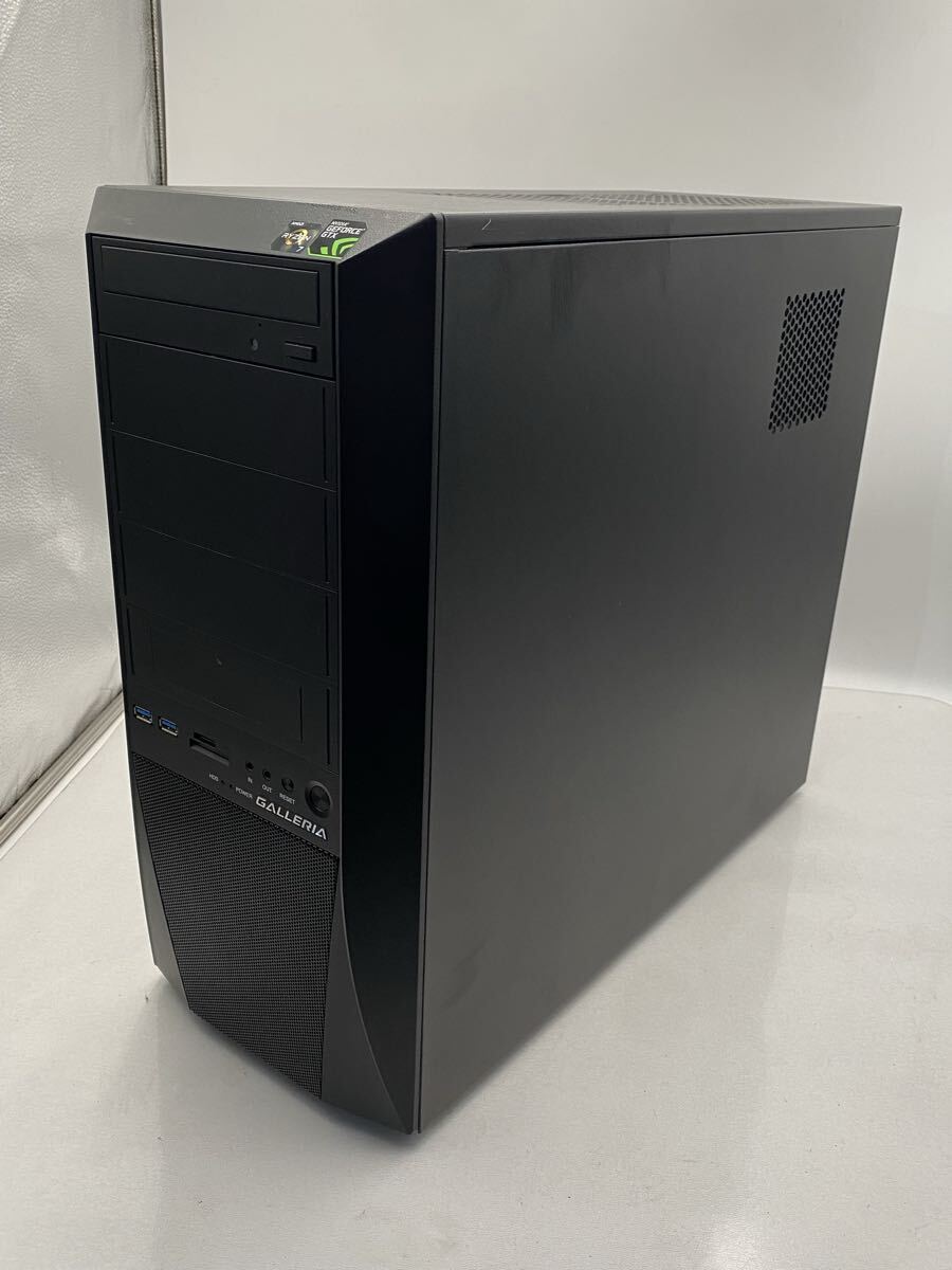 A【500円スタート】GALLERIA AT KT01/B350 ゲーミングPC KTケース ブラック Ryzen 7 GTX1060 ガレリア ゲーム デスクトップ 本体のみ
