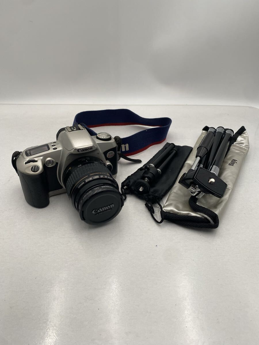  A【500円スタート】Canon フィルムカメラ EOS Kiss 三脚2セット キャノン 一眼 オートフォーカス 初代 レトロ カメラ king