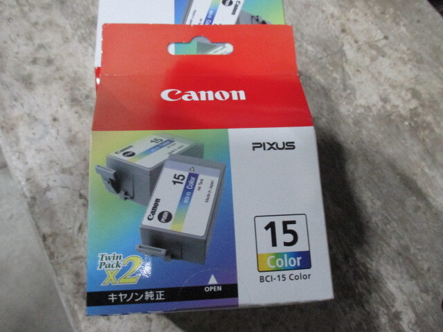 CANON 純正 BCI-15 color カラー　使用期限切れ　2個入