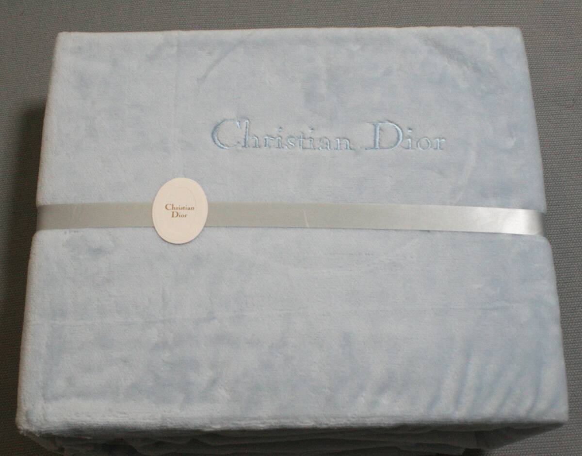 ★Christian Dior　クリスチャンディオール　ボアシーツ　140cm×240cm　経年保管品　現状品★