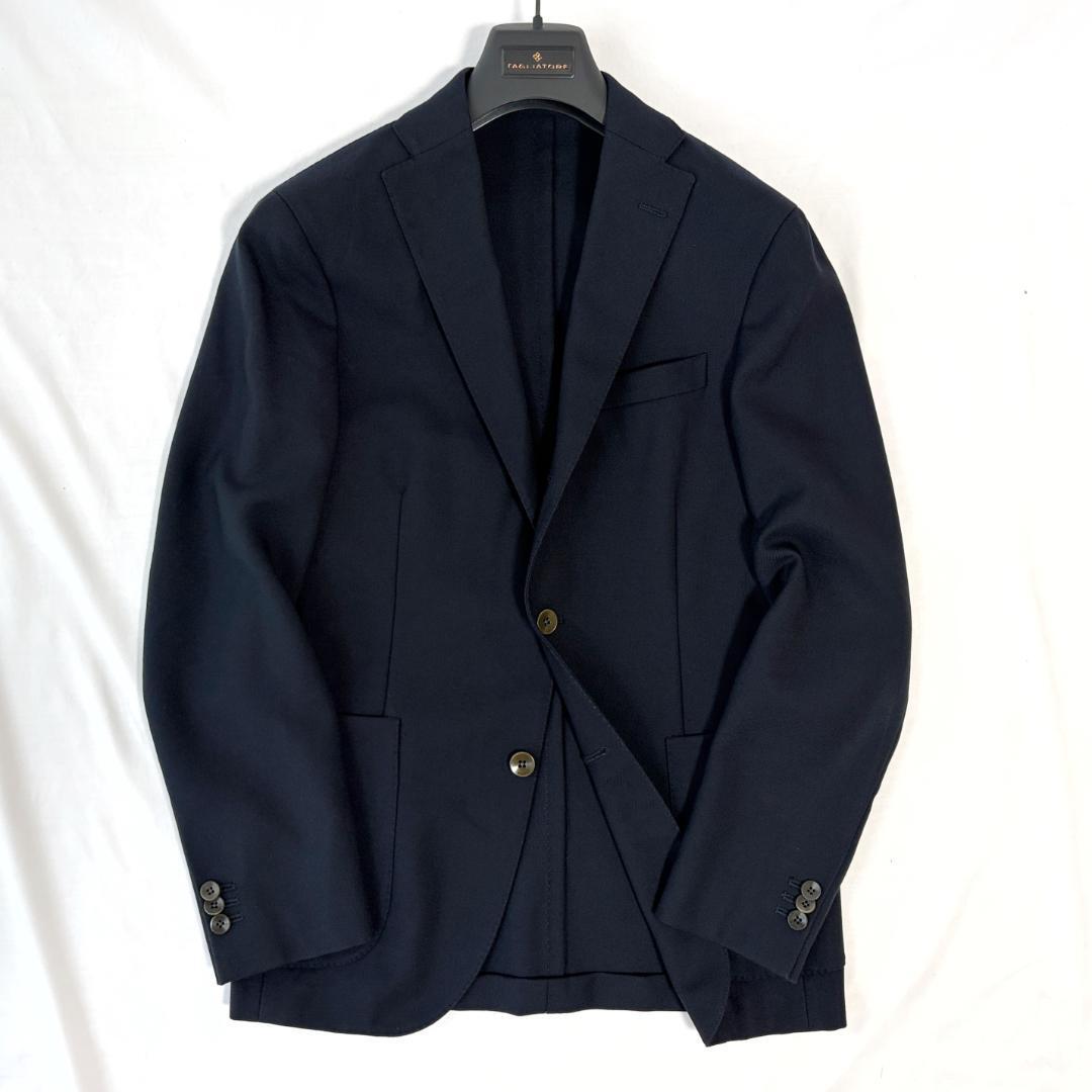 ■1円〜 ＜極美品!!＞■BOGLIOLI ボリオリ DOVER 3B段返り テーラードジャケット ウール ダークネイビー 44(S程度) 管:2606013