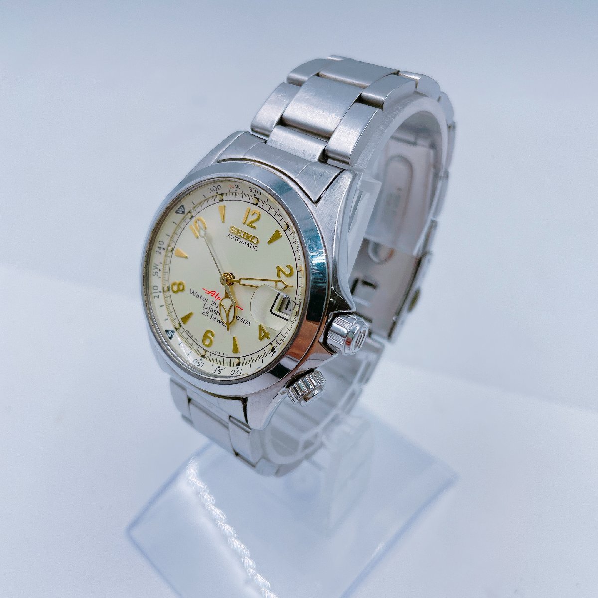 5H016 【稼働品】SEIKO セイコー アルピニスト 腕時計 4S15-6000 時計 服飾小物 ファッション 自動巻き 通電動作確認済