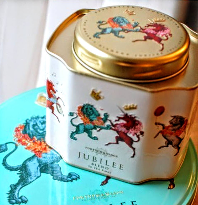 エリザベス女王 ジュビリー記念の紅茶缶 FORTNUM&MASON ダイヤモンドジュビリー限定紅茶 ヴィンテージ缶