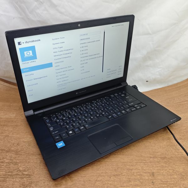 ノートパソコン 東芝 Dynabook B65/HS Celeron 6305 1.8GHz 　BIOS確認済みジャンク1