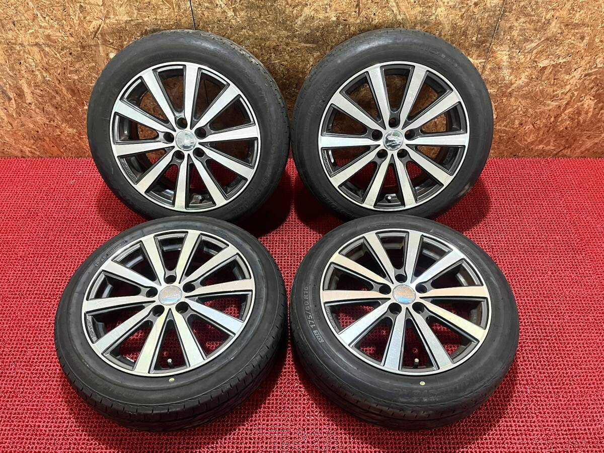 SMACK 16×6.5J ＋48 5穴 PCD100 ブリヂストン NEXTRY 175/60/R16 売切!!