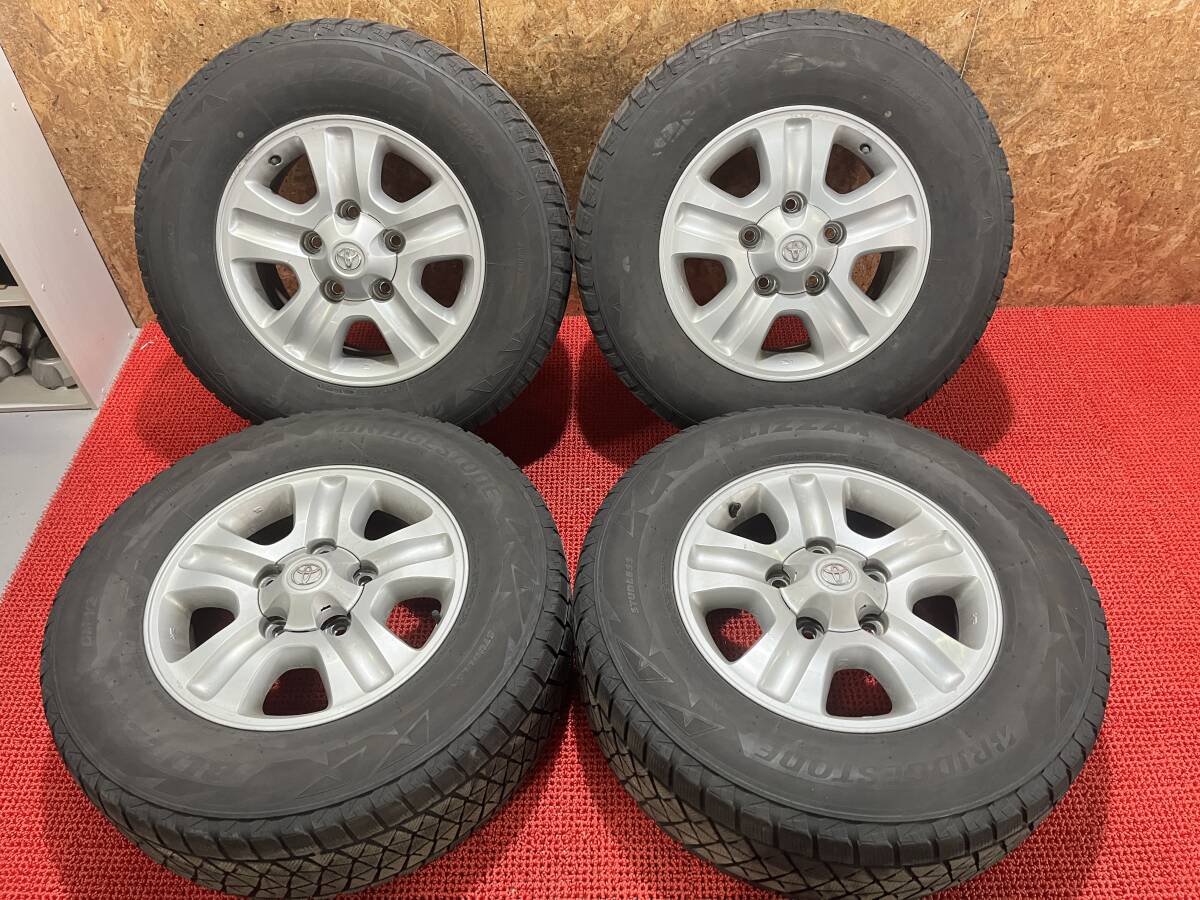 トヨタ純正ホイール 17×8J ＋60 5穴 PCD150 ブリヂストン ブリザック DM-V2 275/65/R17 売切!!