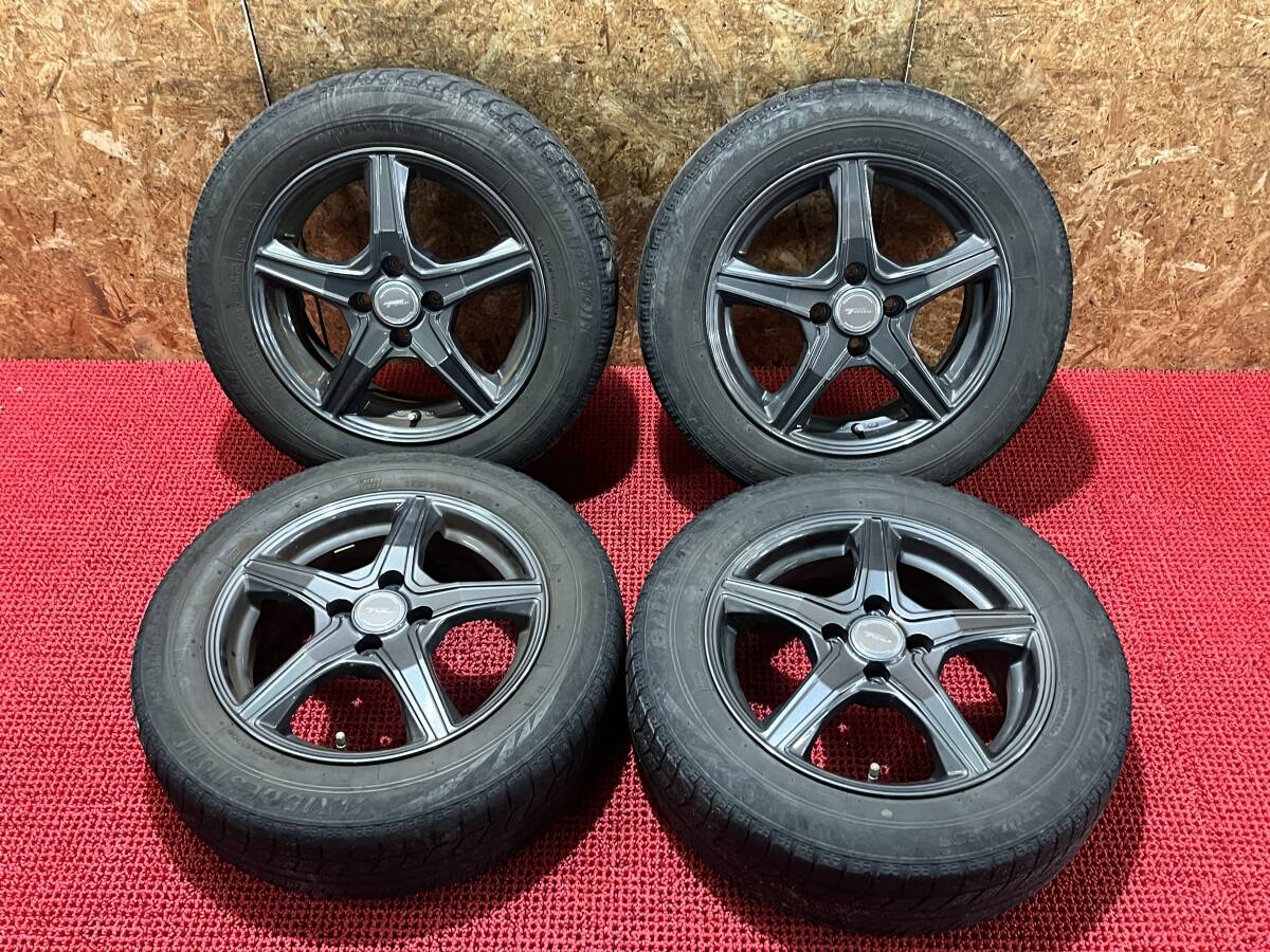 TOPRUN 15×5.5J ＋45 4穴 PCD100 ブリヂストン ブリザック VRX 175/65/R15 売切!!