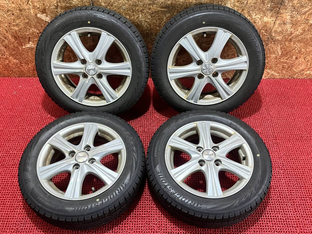 SIBILLA RZ 14×4.5J ＋45 4穴 PCD100 ブリヂストン ブリザック VRX2 155/65/R14 売切!!