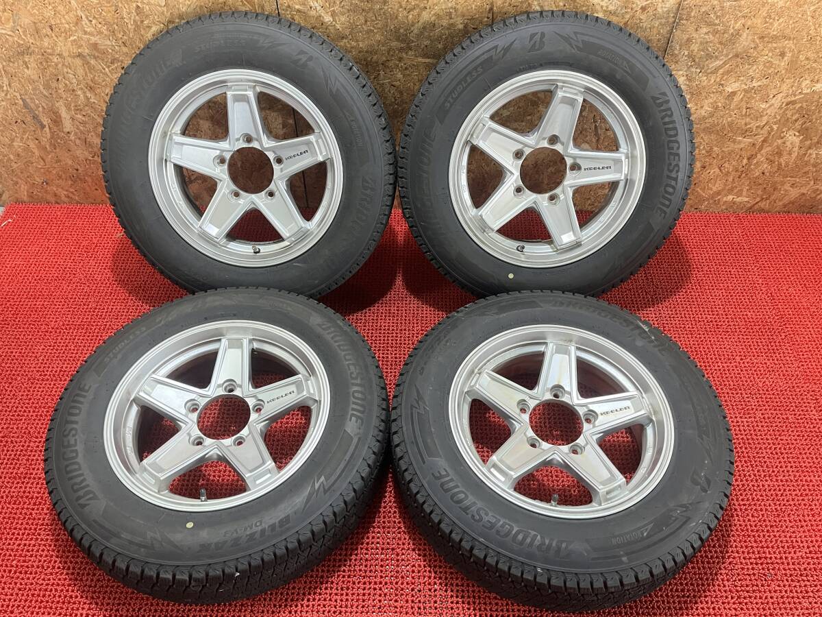 KEELER 16×5.5J ＋22 5穴 PCD139.7 ブリヂストン ブリザック DM-V3 175/80/R16 売切!!