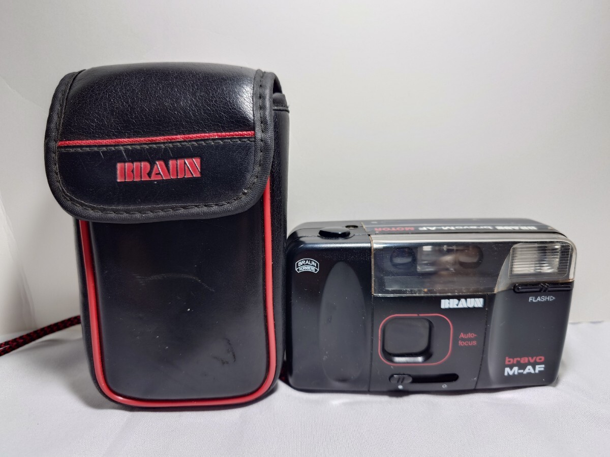 「K78」【Braun / ブラウン】Bravo M-AF フィルムカメラ ケース付き