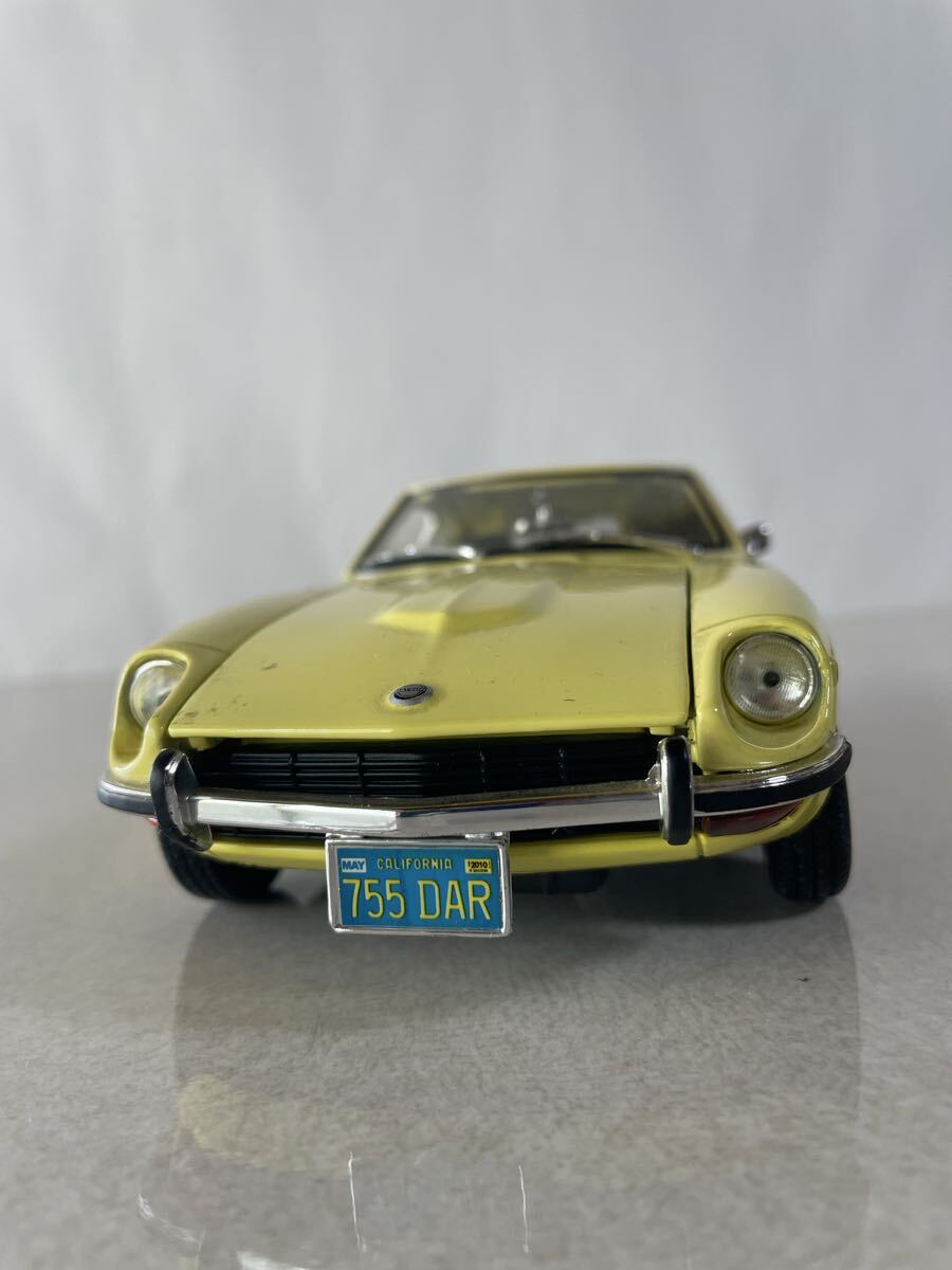 【中古】Maisto マイスト 1/18 1971 Datsun ダットサン 240Z イエロー ミニカー