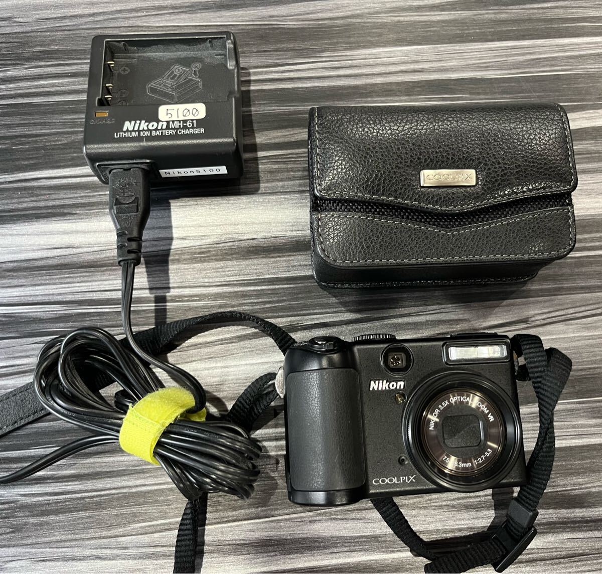 【通電動作確認済み】Nikon ニコン COOLPIX クールピクス P5100 コンパクトデジタルカメラ デジカメ ブラック デジタルカメラ