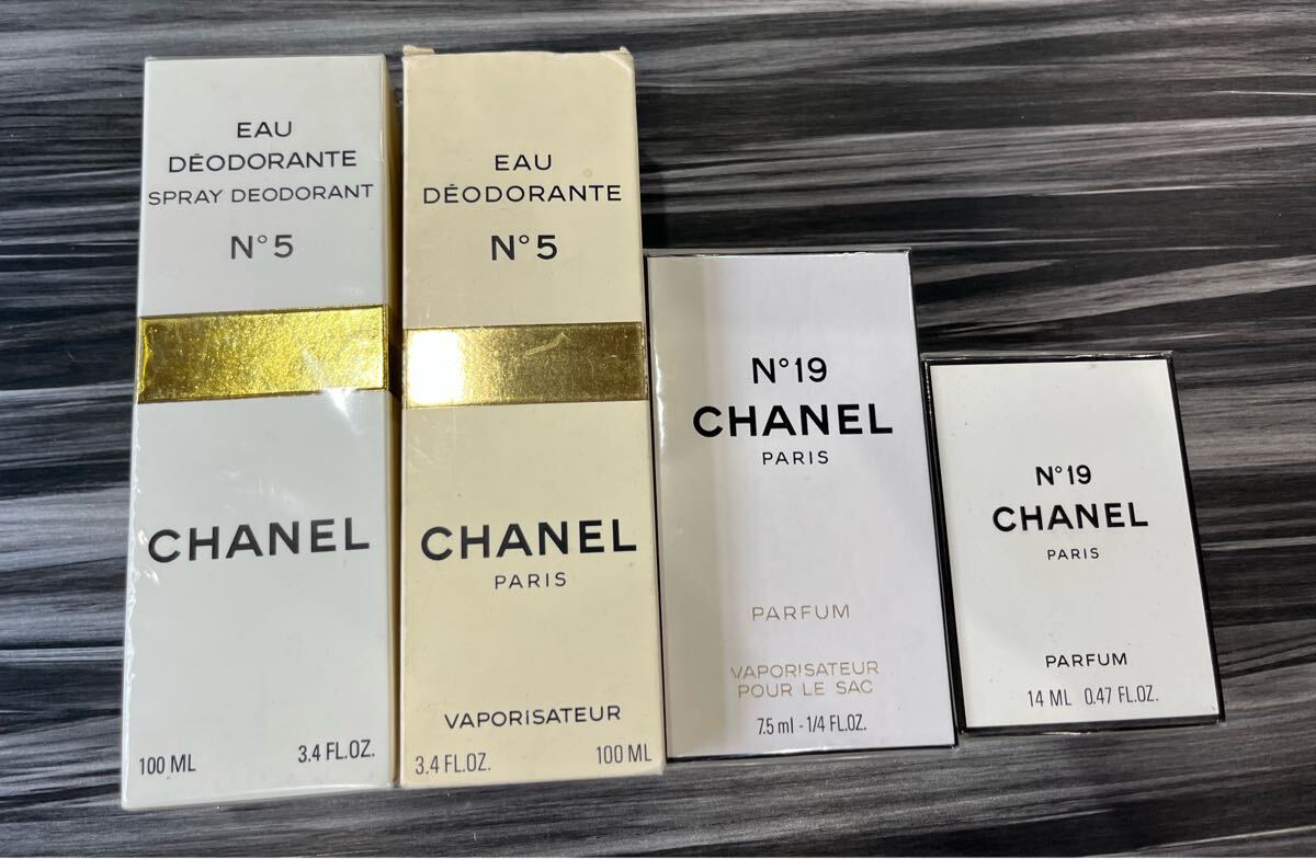 【未使用保管品】 CHANEL シャネル N°5 N°19 デオドラントスプレー パルファム 香水 フレグランス 100ml 7.5ml 14ml
