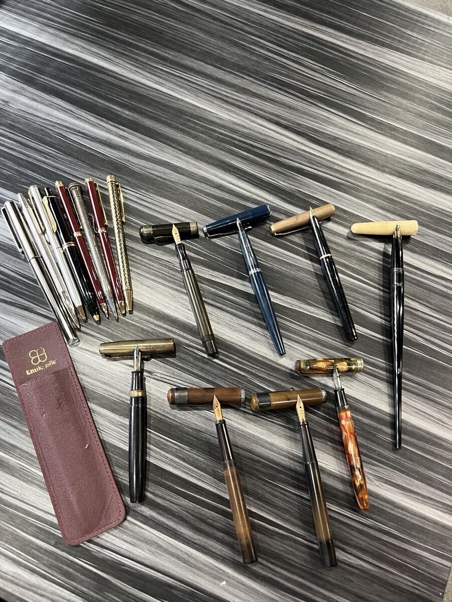 ブランド 万年筆 ボールペン まとめ 筆記用具 パーカー　SHEAFFER ONOTO RENOMA 金刻印無し 