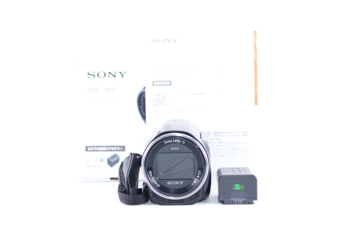 ★極上美品★ソニー SONY HANDYCAM HDR-CX670 ★完動★#D168