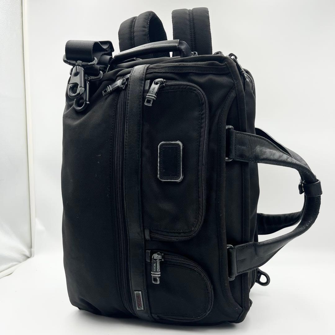 TUMI トゥミ ビジネスバッグ 3way リュック ブリーフケース ブラック 黒 斜め掛け 大容量 A4収納 レザー バリスティックナイロン メンズ