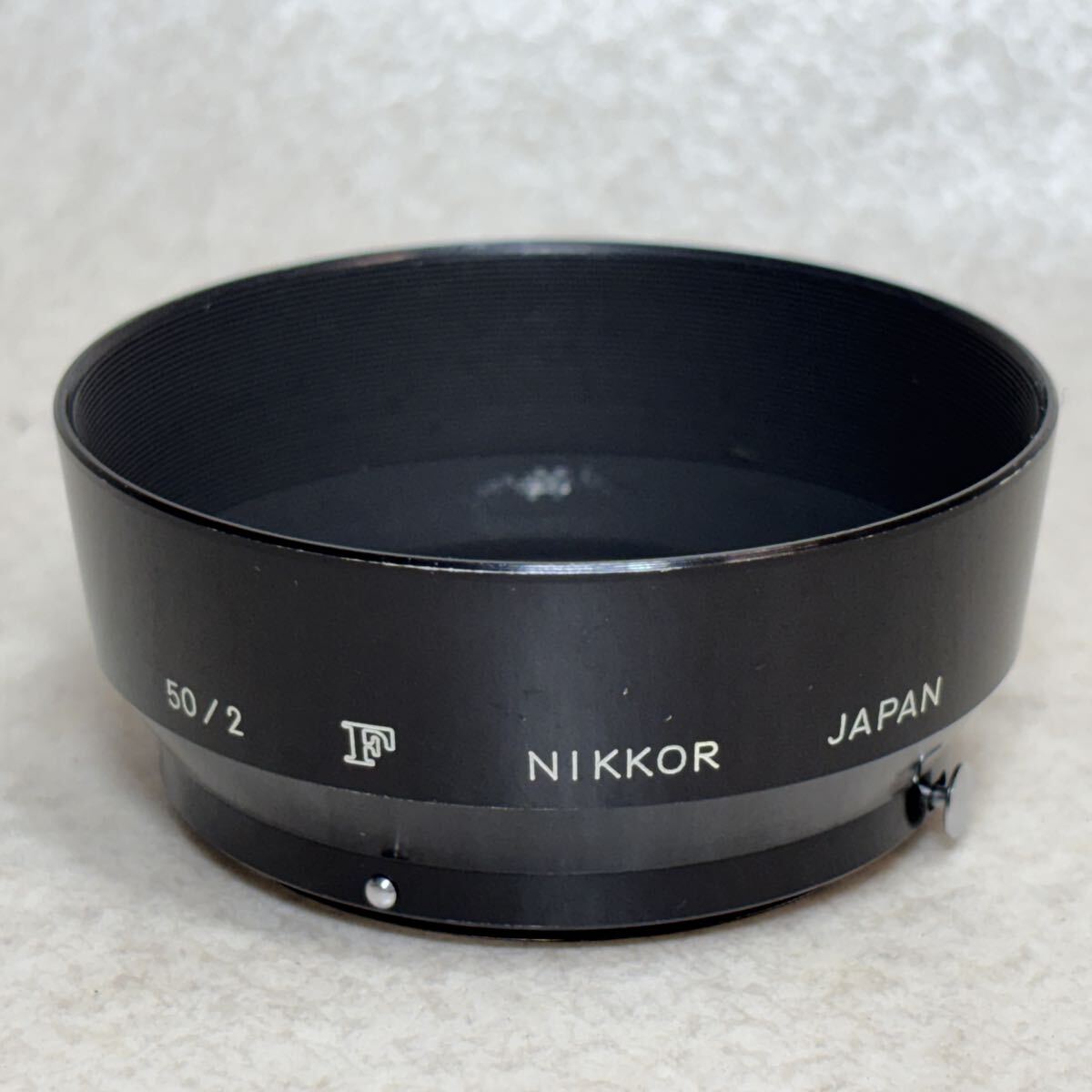 8 - 5 ）中古★ニコン Nikon レンズフード 50/2 F NIKKOR　　F 刻印