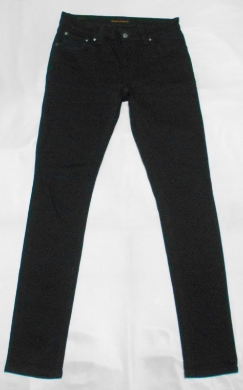 Nudie Jeans ヌーディージーンズ　SKINNY LIN　BLACK BLACK　ブラック スキニージーンズ　ストレッチ　黒　細身　W31