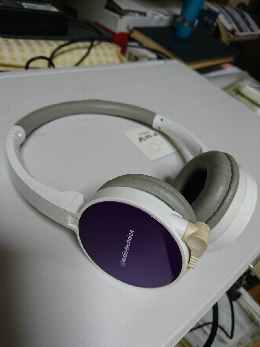 オーディオテクニカ　ヘッドホン　ATH-WM55　中古品　有線　オーバーヘッド　イヤホン　ダイナミック型　ミニプラグ　レトロ